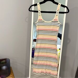 BillaBong Colourful Midi Tank Colourful Stripe Dress